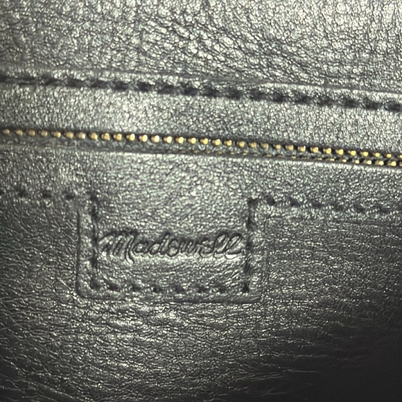 New Madewell Zip-Top Medium Transport Leather Tote Black - Picture 8 of 9